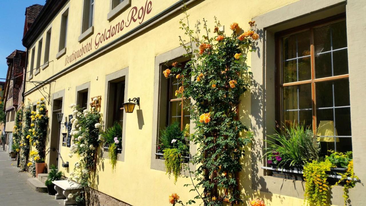 Boutiquehotel Goldene Rose - Self-Check-In Rothenburg ob der Tauber Exterior foto