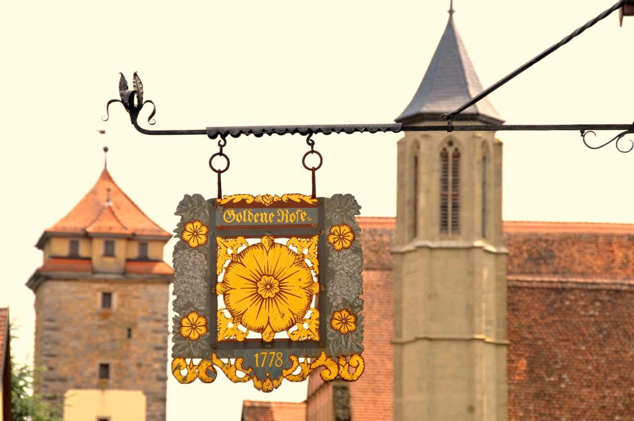 Boutiquehotel Goldene Rose - Self-Check-In Rothenburg ob der Tauber Exterior foto