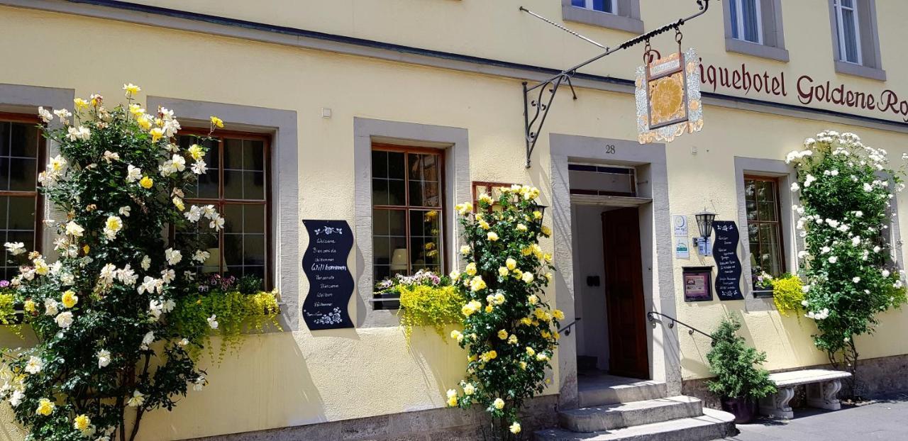 Boutiquehotel Goldene Rose - Self-Check-In Rothenburg ob der Tauber Exterior foto