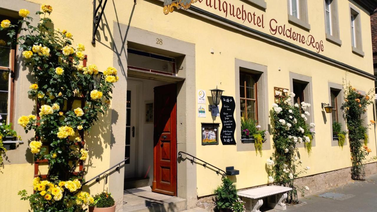 Boutiquehotel Goldene Rose - Self-Check-In Rothenburg ob der Tauber Exterior foto